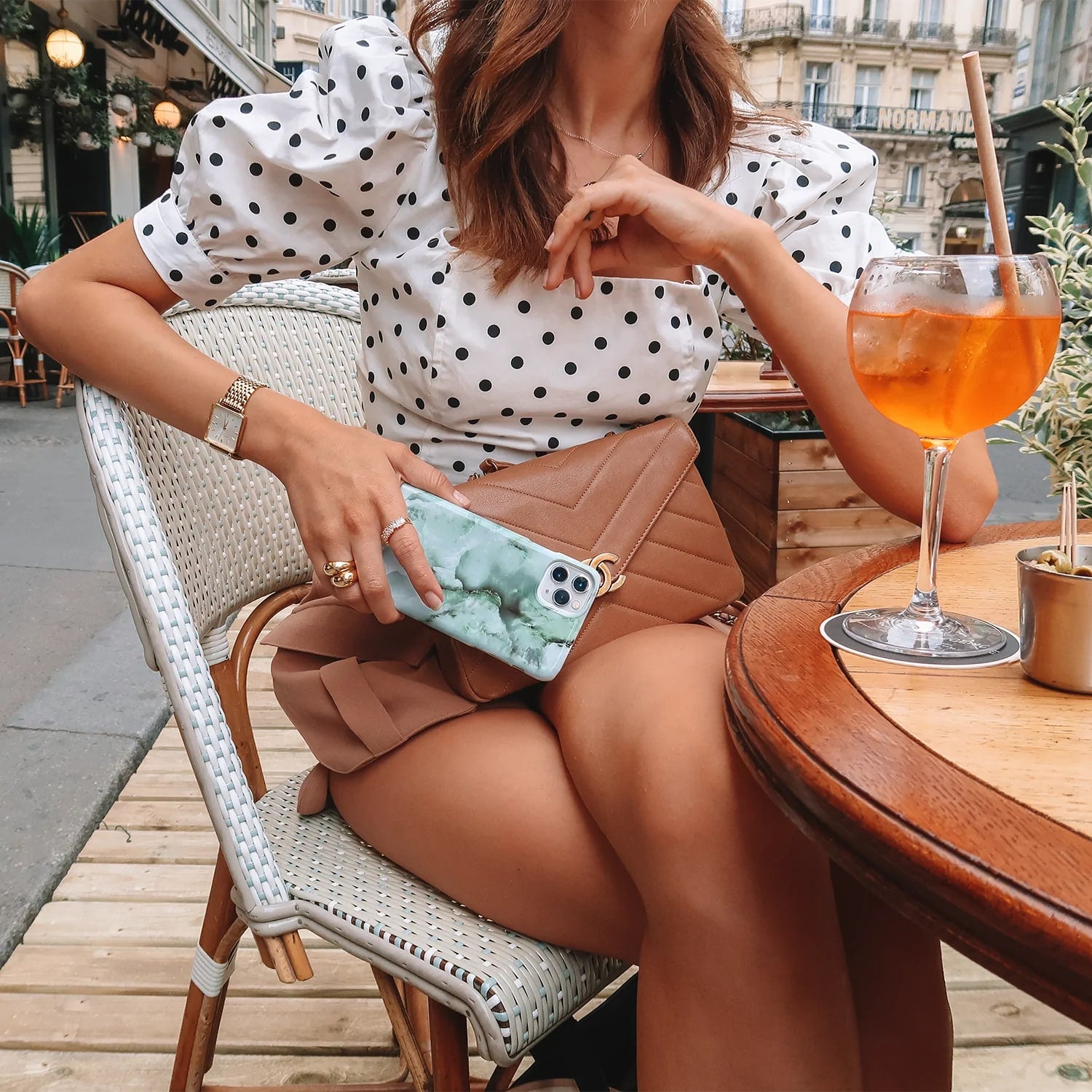 Burga iPhone 14 Plus Fashion Tough Σκληρή Θήκη - Pistachio Cheesecake