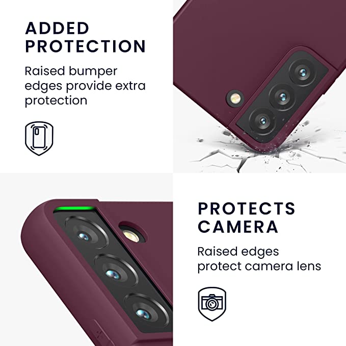 KW Samsung Galaxy S22 Θήκη Σιλικόνης TPU - Bordeaux Purple - 56758.187