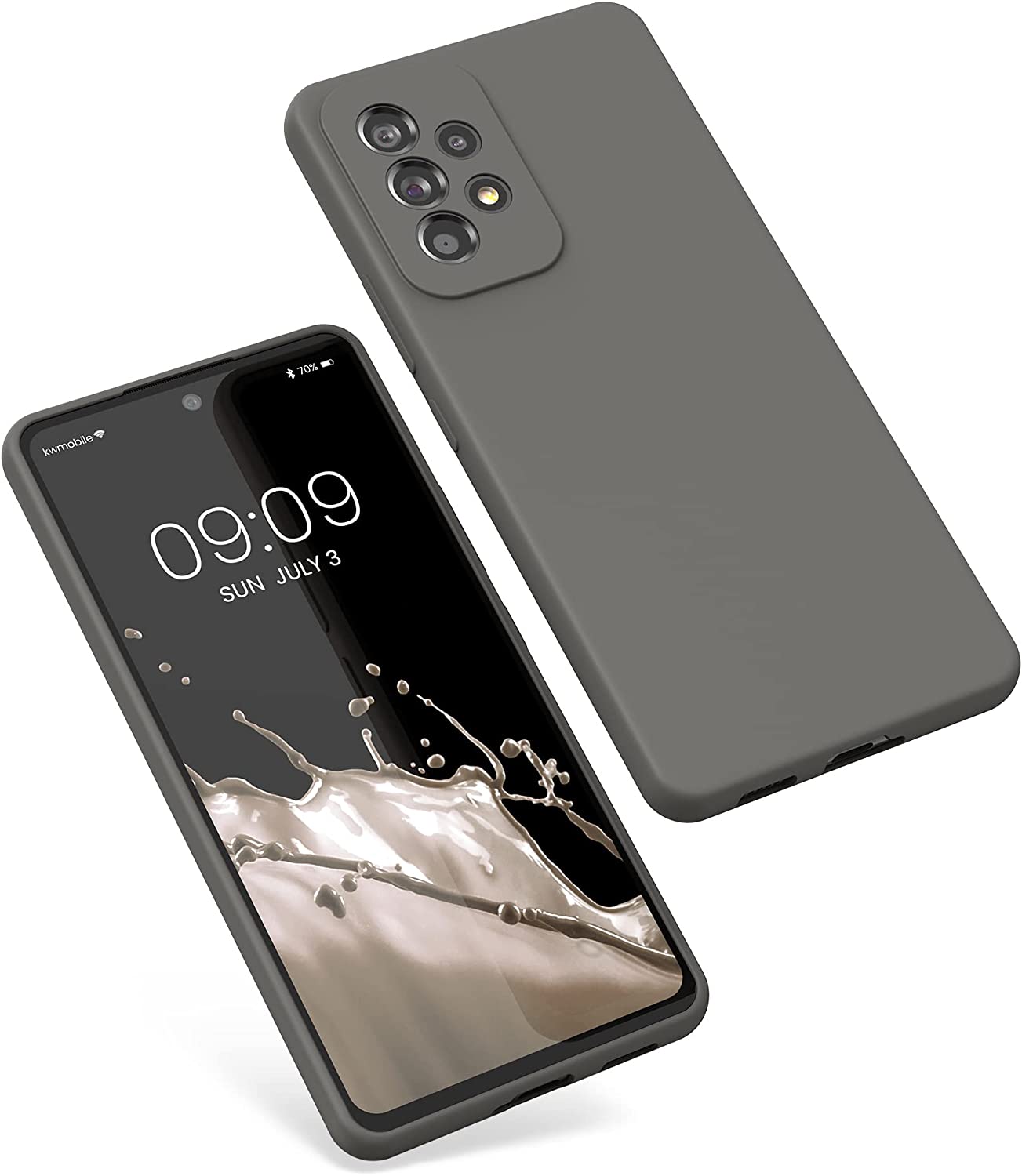 KW Samsung Galaxy A53 5G Θήκη Σιλικόνης Rubber TPU - Stone Dust - 57835.155