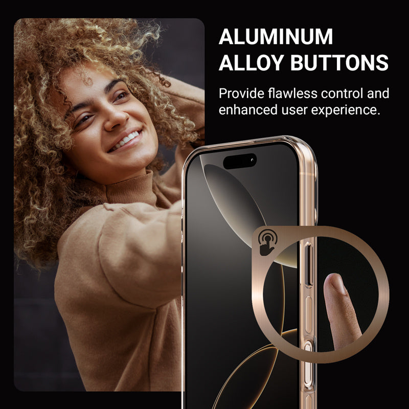 Crong iPhone 16 Pro Clear Mag Pro - Σκληρή Θήκη με MagSafe - Desert