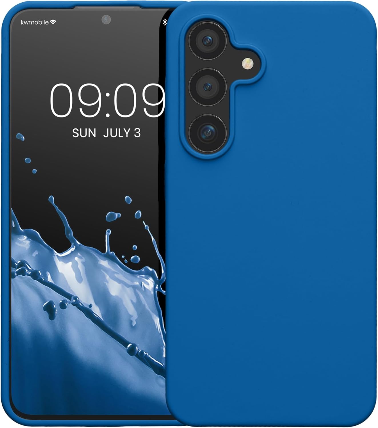 KW Samsung Galaxy S24 Θήκη Σιλικόνης Rubberized TPU - Blue Reef