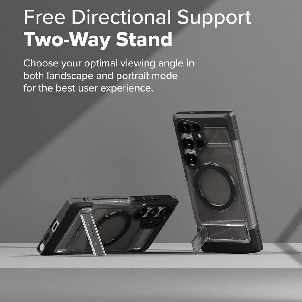 Ringke Samsung Galaxy S25 Ultra UX Magnetic MagSafe Σκληρή Θήκη με Πλαίσιο Σιλικόνης - Διάφανη