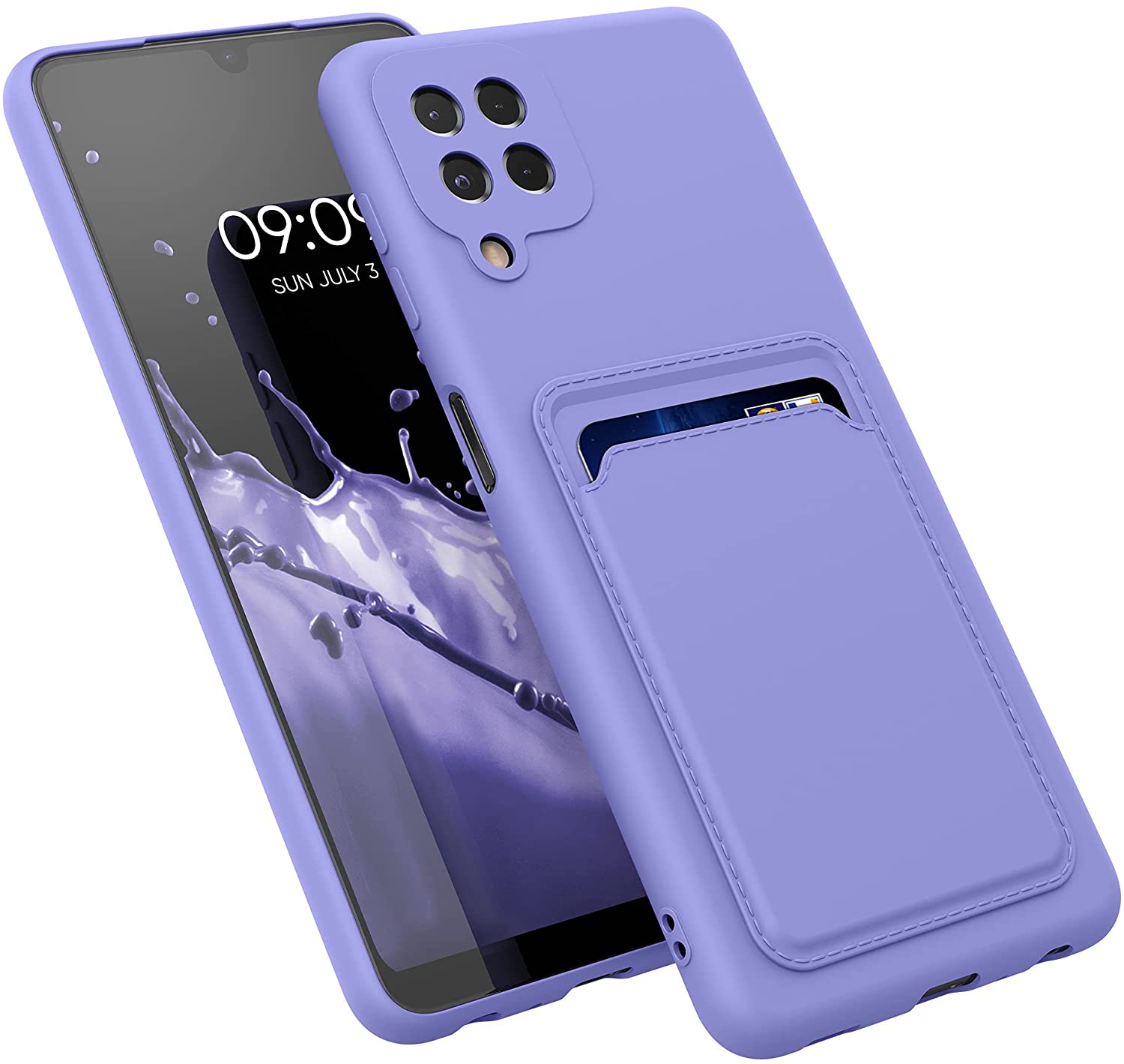 KW Samsung Galaxy A22 4G Θήκη Σιλικόνης TPU - Lavender - 56051.108