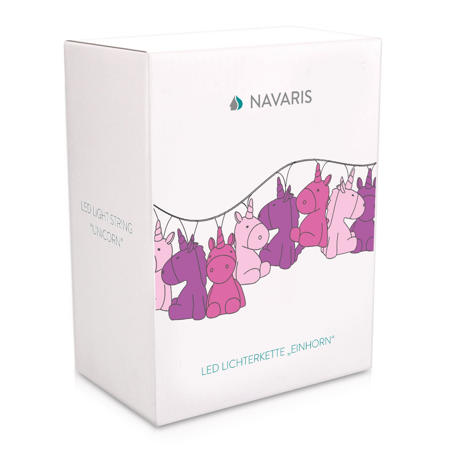 Navaris LED Unicorn Fairy Lights 2m - Παιδικά Διακοσμητικά Φώτα - Ζεστό Λευκό Φως - 49562.02