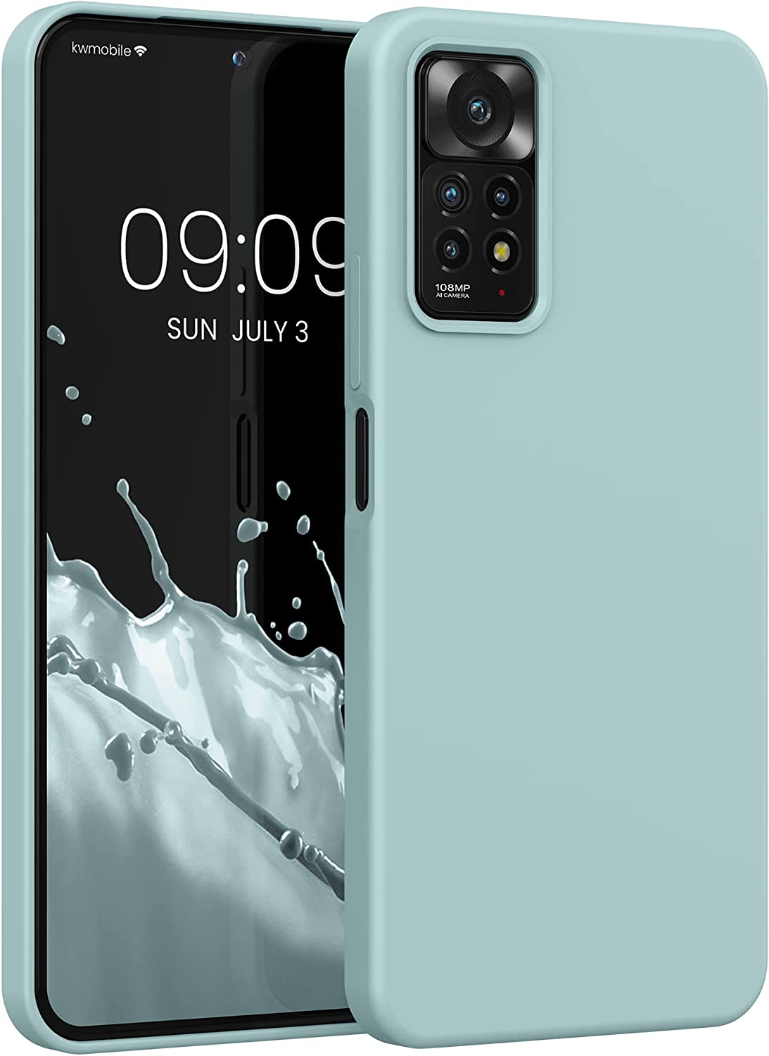 KW Xiaomi Redmi Note 11 Pro / Note 11 Pro 5G Θήκη Σιλικόνης Rubberized TPU - Cool Mint - 57373.200