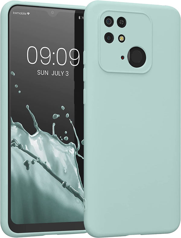 KW Xiaomi Redmi 10C Θήκη Σιλικόνης Rubberized TPU - Cool Mint - 59229.200