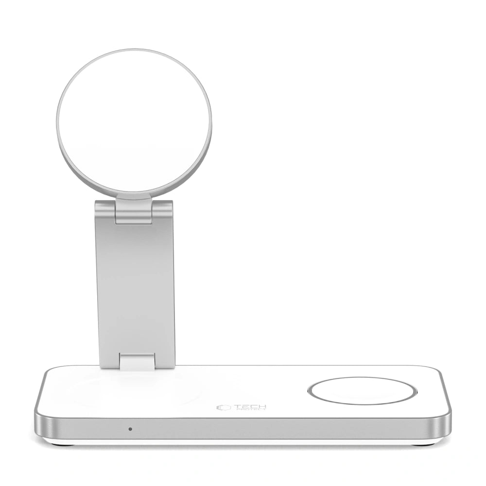 Tech-Protect QI15W-A47 3in1 Ασύρματος Μαγνητικός Φορτιστής MagSafe - White