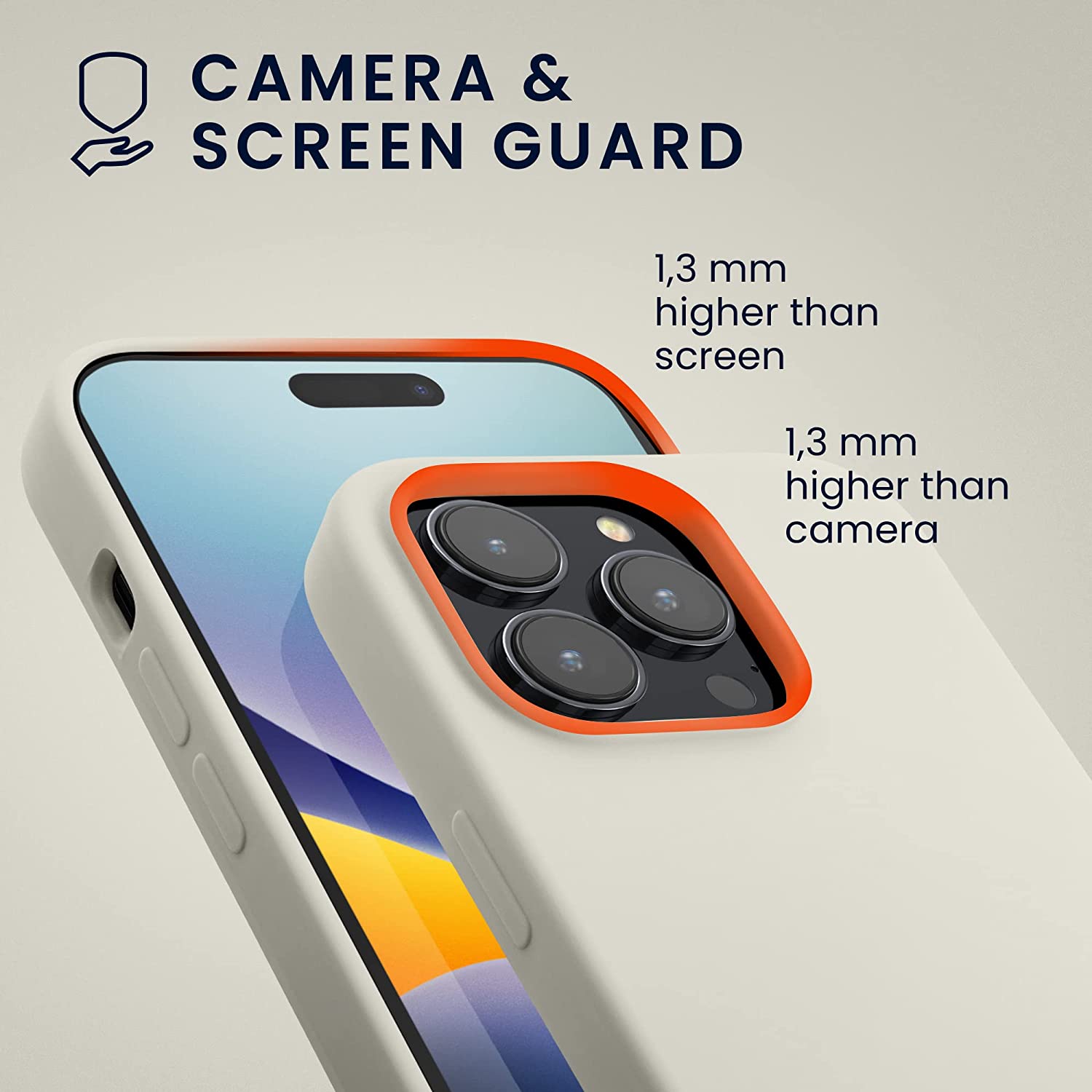 KW iPhone 14 Pro Θήκη Σιλικόνης TPU - White - 59073.02