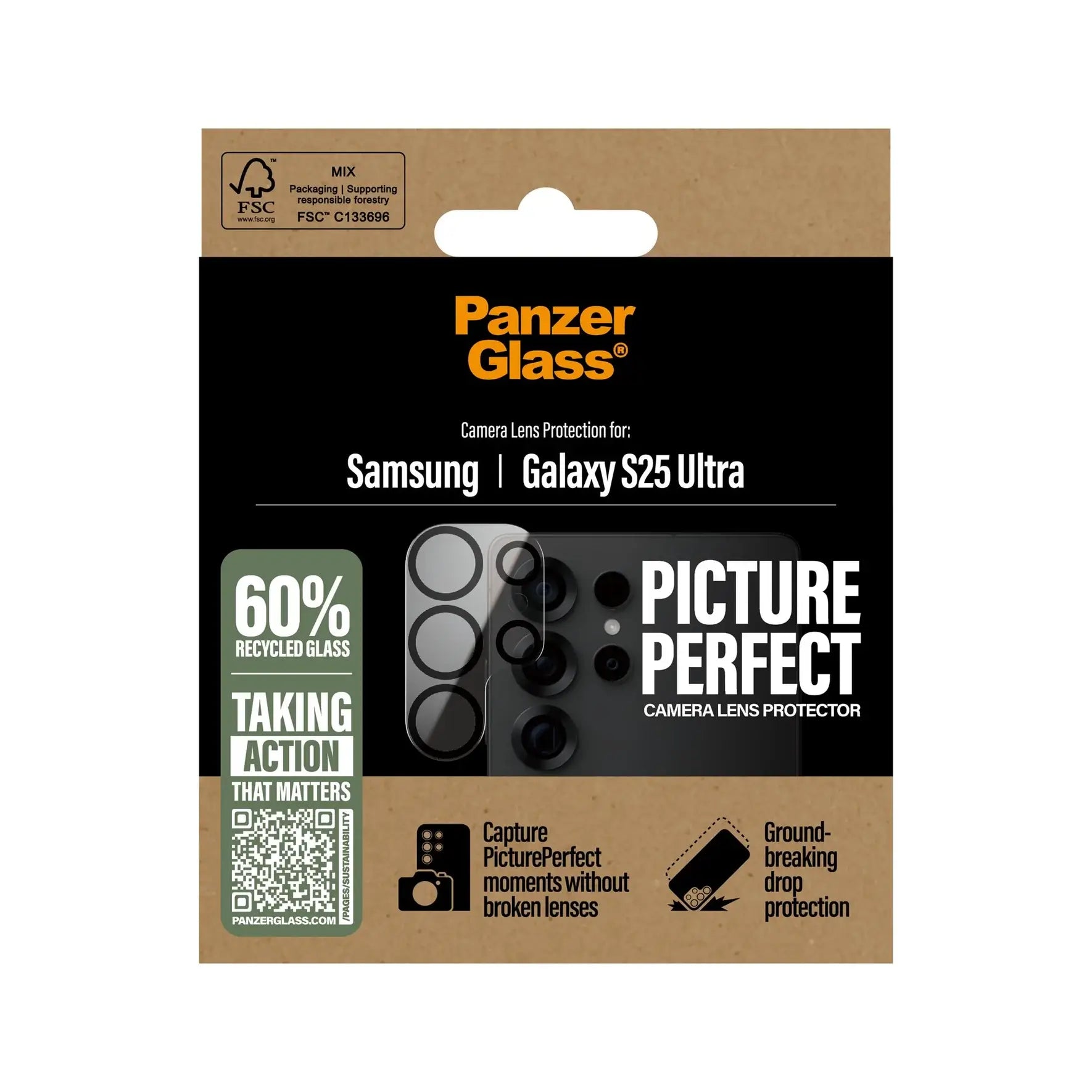 PanzerGlass Samsung Galaxy S25 Ultra Picture Perfect Αντιχαρακτικό Γυαλί για την Κάμερα - Διάφανο