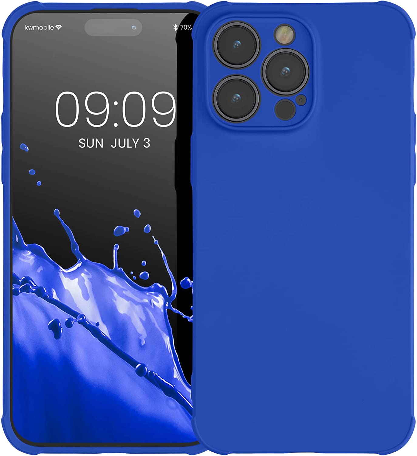 KW iPhone 14 Pro Max Θήκη Σιλικόνης TPU με Ενισχυμένες Γωνίες - Baltic Blue - 60222.134