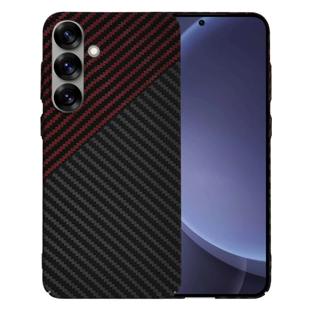 Techsuit Samsung Galaxy S25 Plus Σκληρή Θήκη Carbonite FiberShell - Red Vortex