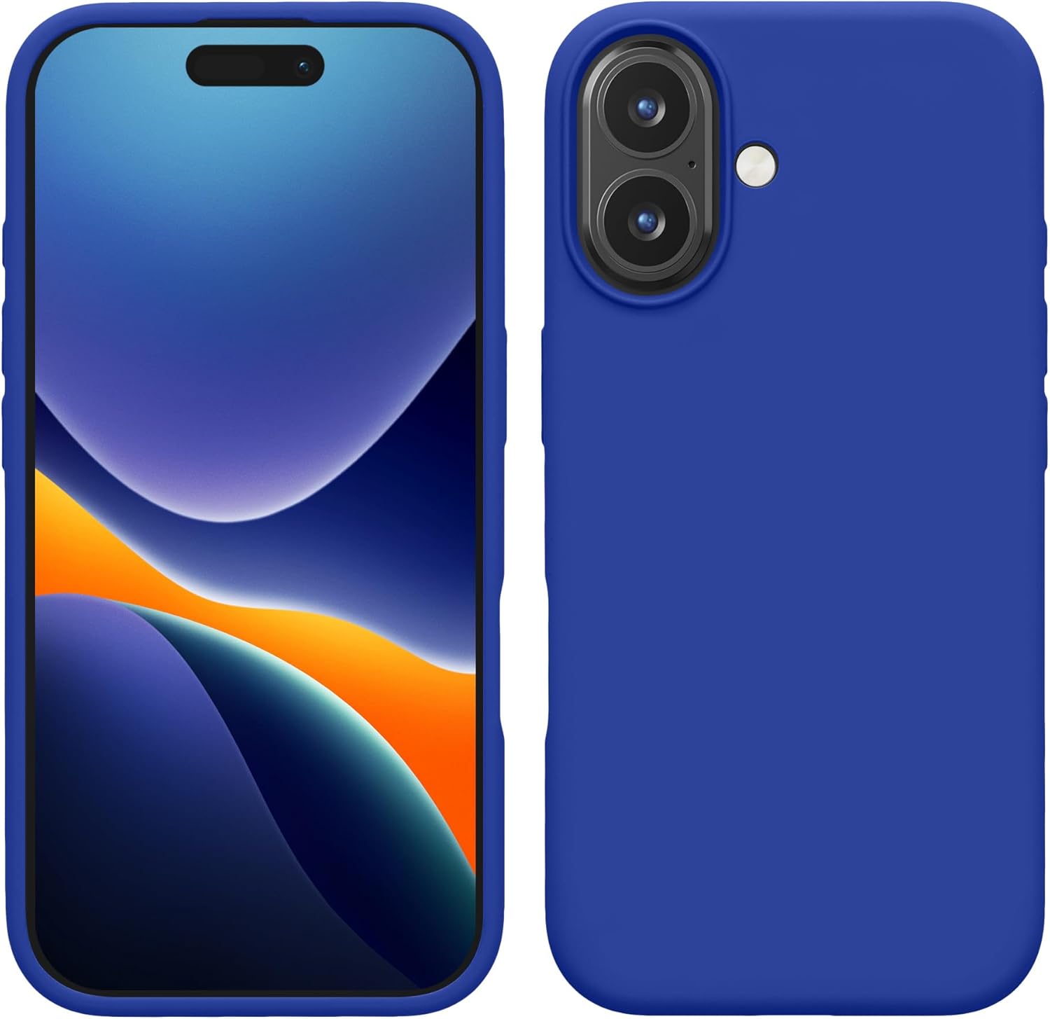 KW iPhone 16 Θήκη Σιλικόνης Rubberized TPU - Baltic Blue