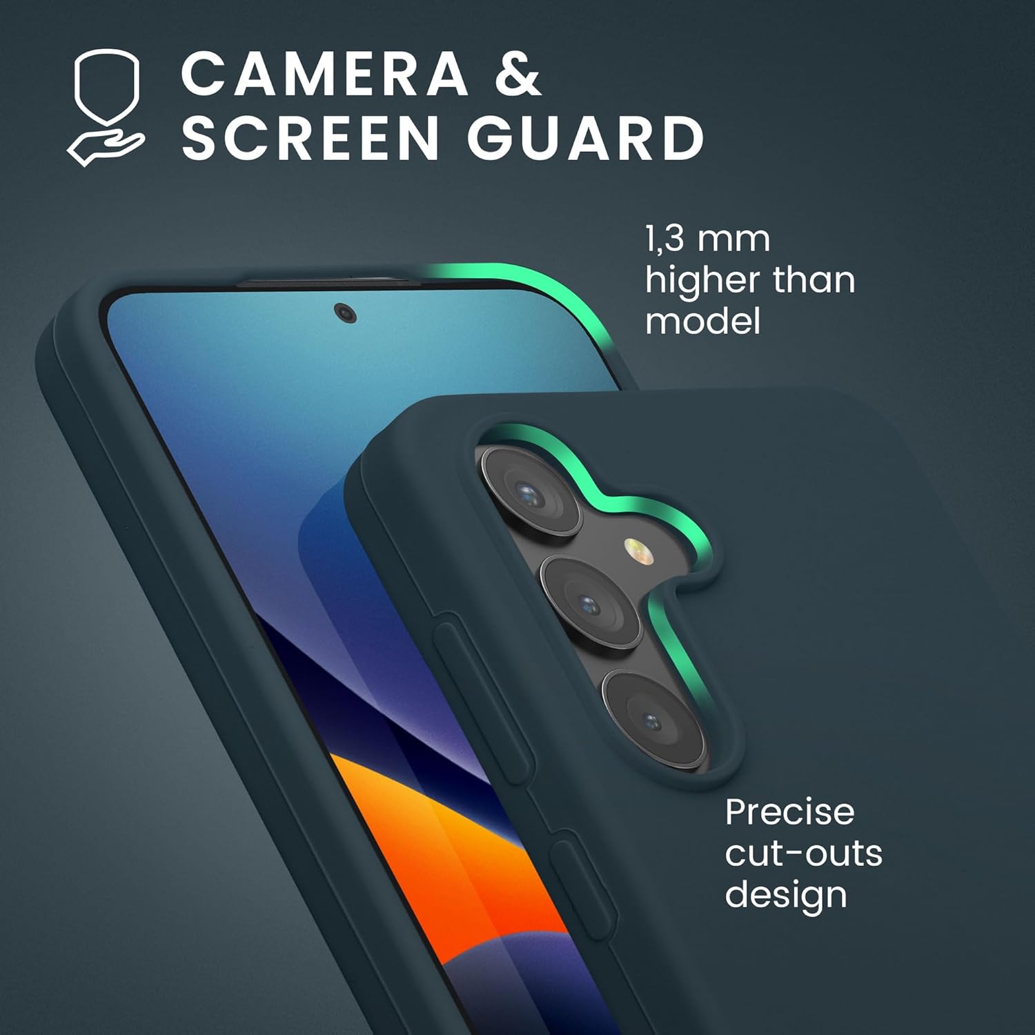 KW Samsung Galaxy S24 Θήκη Σιλικόνης Rubberized TPU - Dark Slate