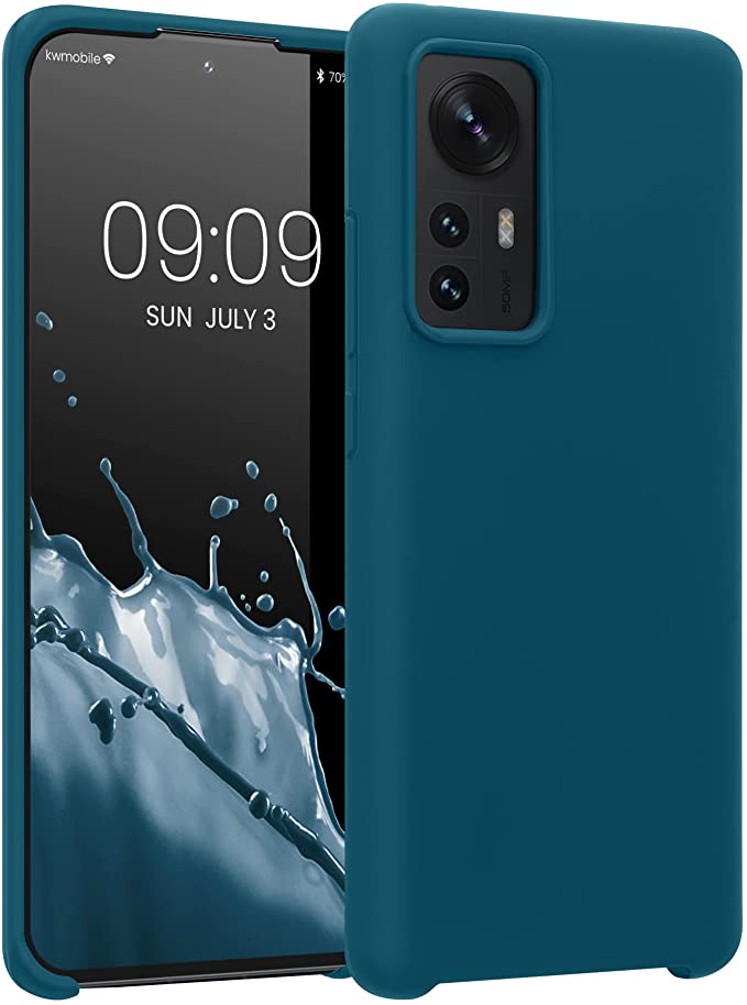 KW Xiaomi 12 / 12X Θήκη Σιλικόνης Rubber TPU - Teal Matte - 56210.57