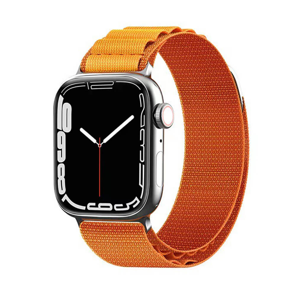 Techsuit Λουράκι Apple Watch 4/5/6/7/8/9/10/11 - SE (1/2/3) - ULTRA (1/2/3) - 44/45/46/49mm Watchband W037 Nylon - Orange
