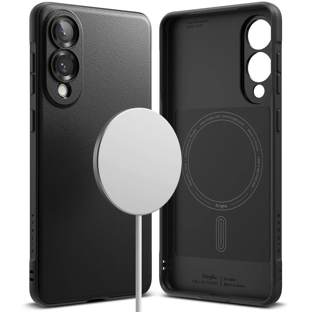 Ringke Samsung Galaxy S25 Edge - Onyx Magnetic Θήκη Σιλικόνης με MagSafe - Black