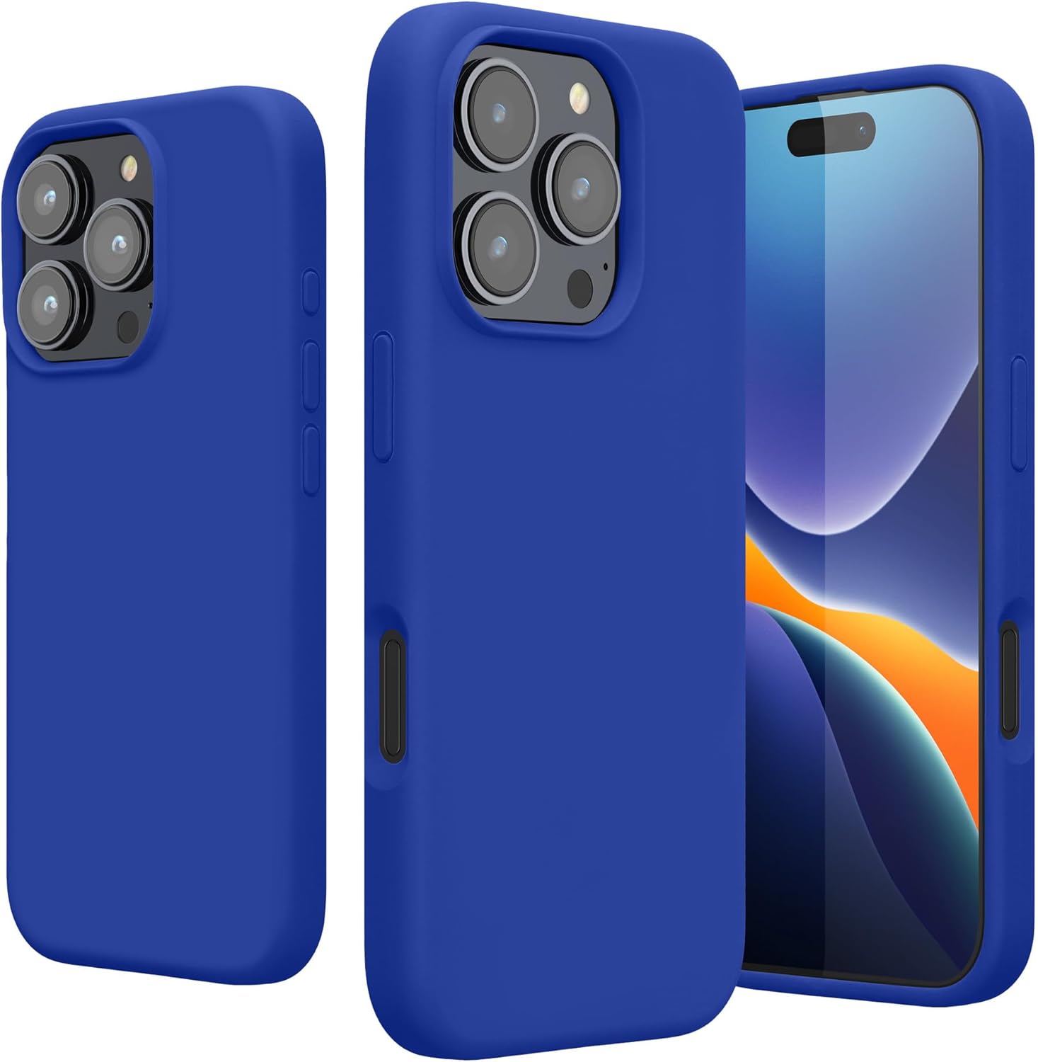 KW iPhone 16 Pro Θήκη Σιλικόνης Rubberized TPU - Baltic Blue