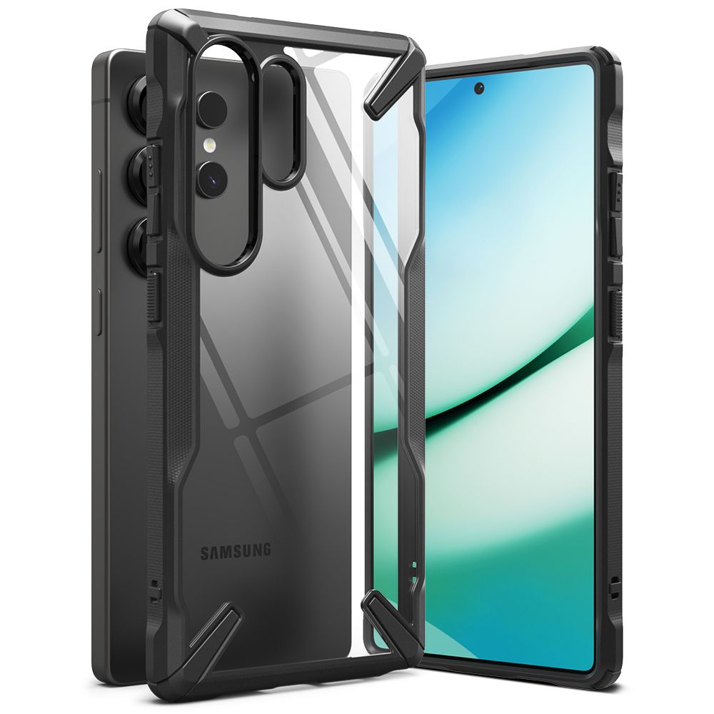 Ringke Samsung Galaxy S25 Ultra Fusion X Σκληρή Θήκη με Πλαίσιο Σιλικόνης - Black / Διάφανη