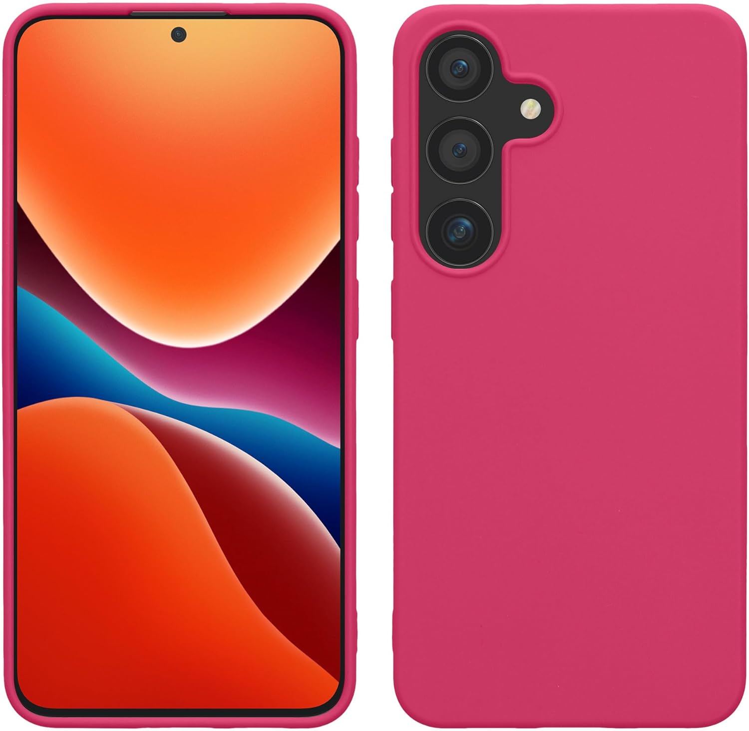 KW Samsung Galaxy S24 Θήκη Σιλικόνης TPU - Neon Pink