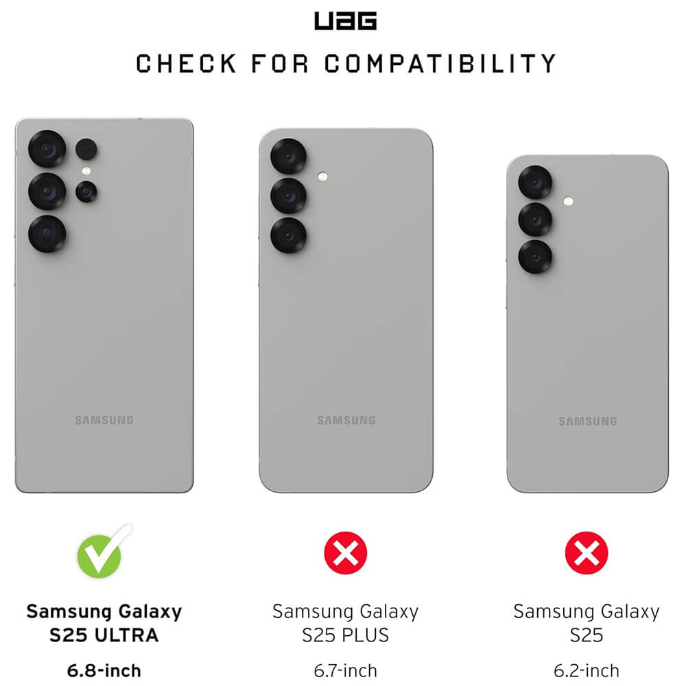 UAG Samsung Galaxy S25 Ultra Essential Armor MagSafe Θήκη Σιλικόνης TPU με MagSafe - Black