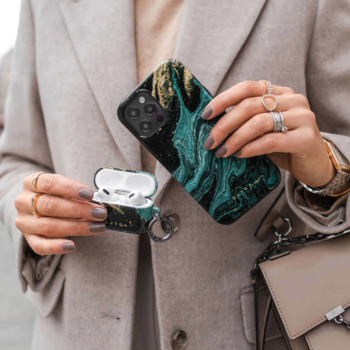 Burga AirPods 3 Σκληρή Θήκη - Emerald Pool