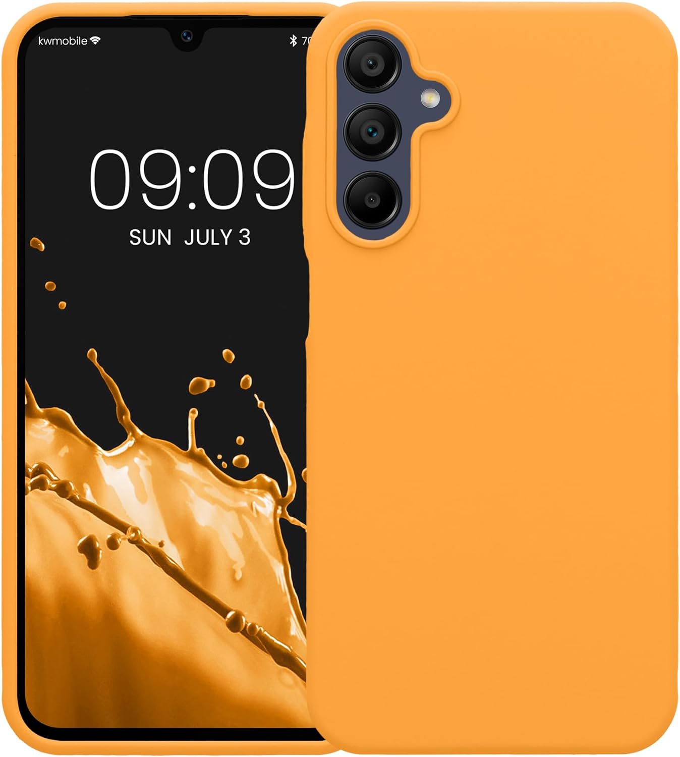KW Samsung Galaxy A15 4G / A15 5G Θήκη Σιλικόνης Rubberized TPU - Fruity Orange