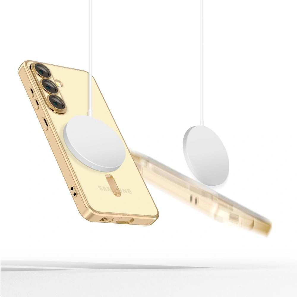 Tech-Protect Samsung Galaxy A26 5G MagFlex Θήκη Σιλικόνης TPU με MagSafe - Shiny Gold