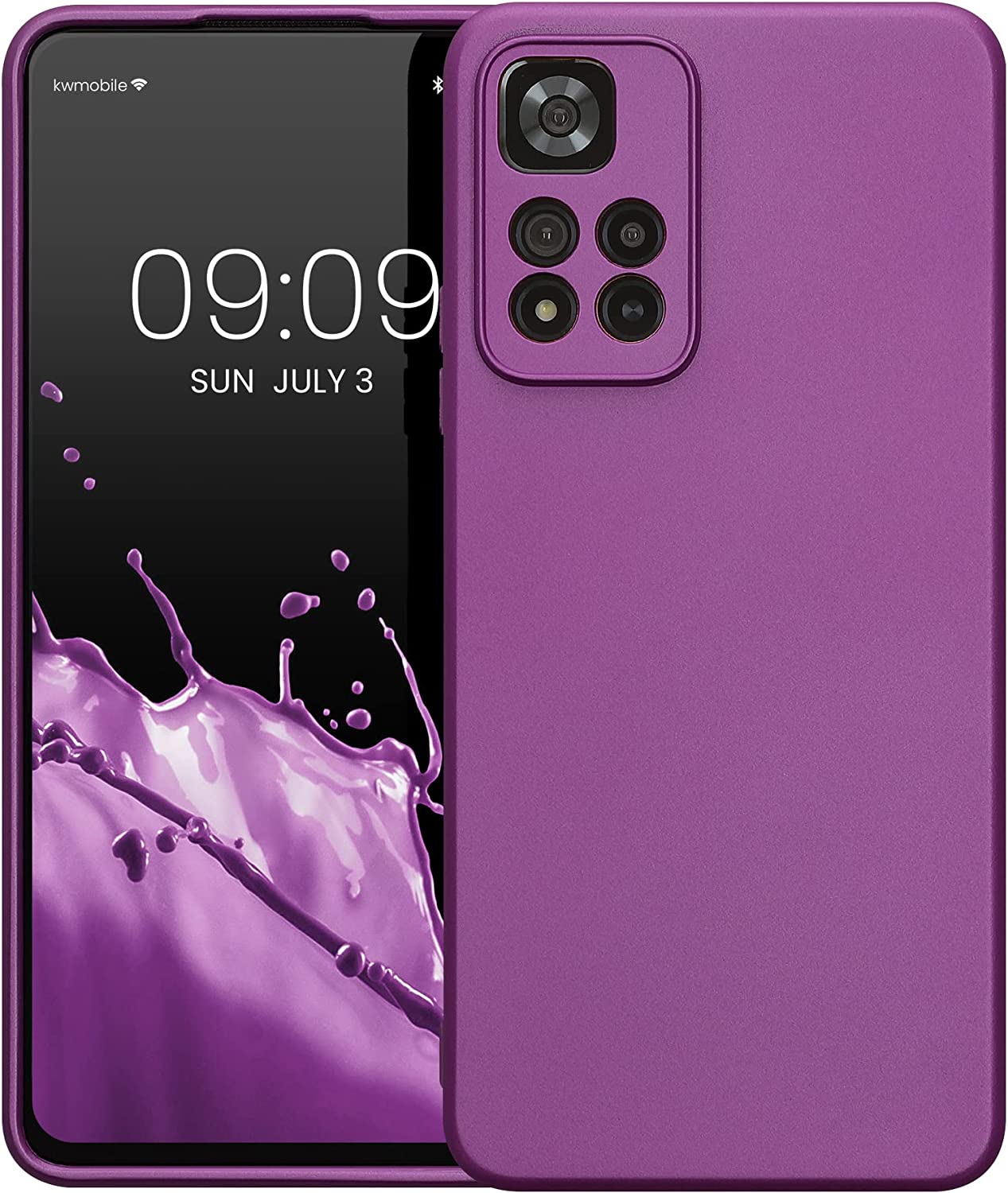 KW Xiaomi Redmi Note 11 Pro+ 5G Θήκη Σιλικόνης TPU - Metallic Violet - 58096.240