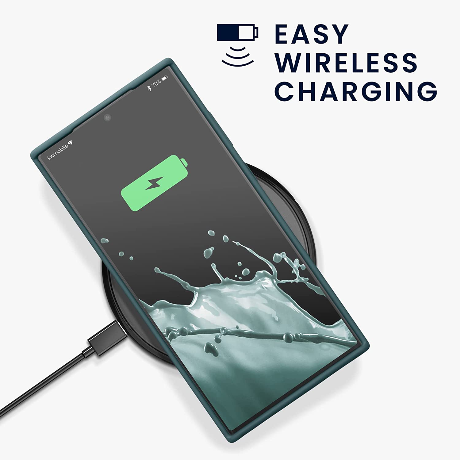 KW Samsung Galaxy S23 Ultra Θήκη Σιλικόνης Rubberized TPU - Arctic Night - 60275.207