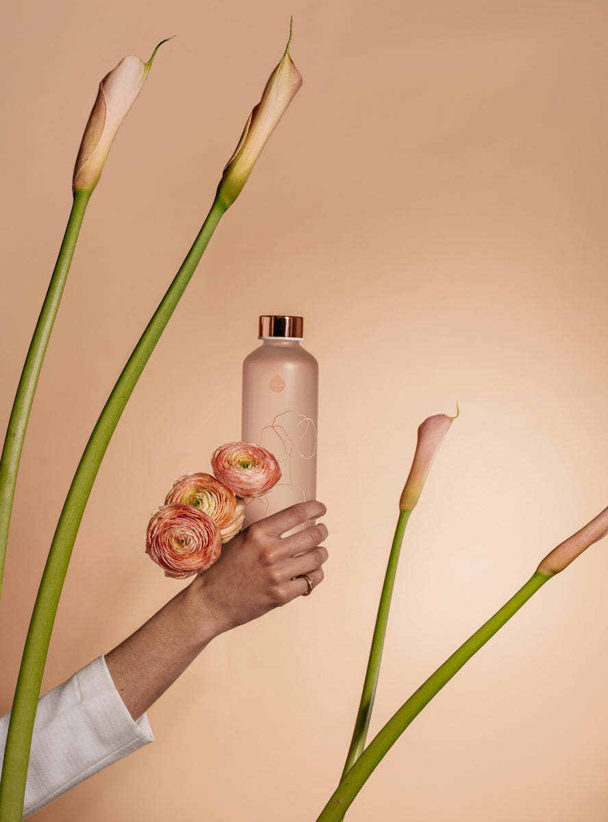 Equa Mismatch Γυάλινο Μπουκάλι Νερού - 750ml - Bloom / Διάφανο