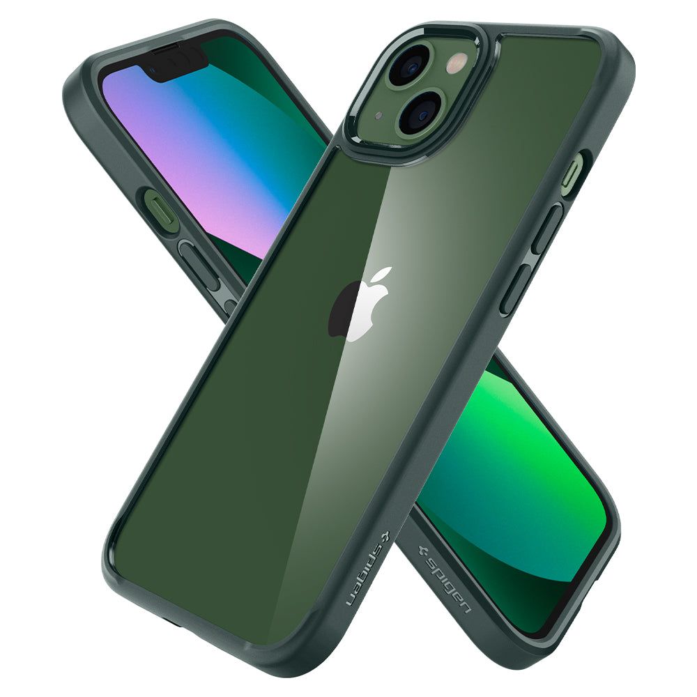 Spigen iPhone 13 Ultra Hybrid Σκληρή Θήκη με Πλαίσιο Σιλικόνης - Midnight Green