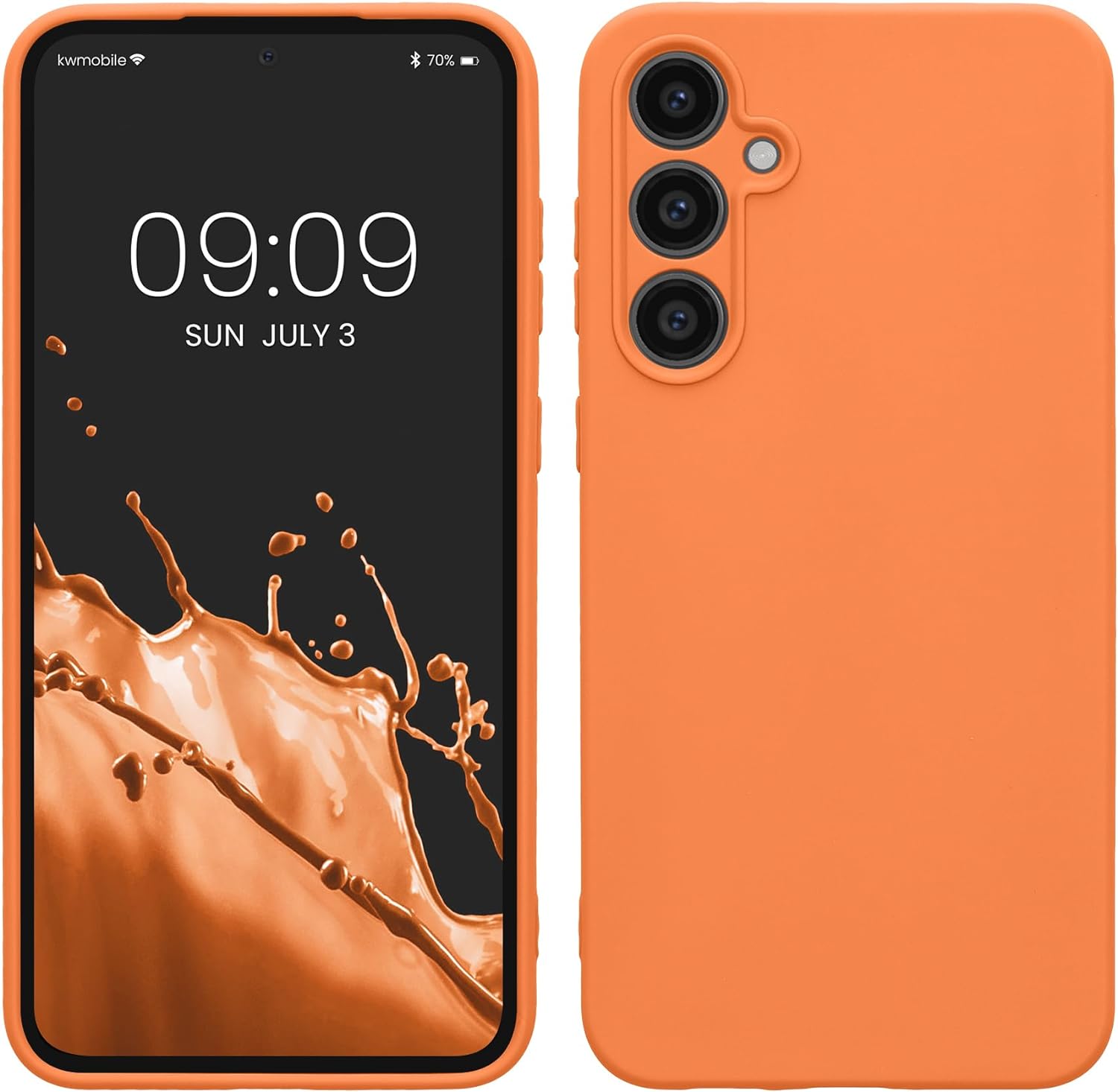 KW Samsung Galaxy S23 FE Θήκη Σιλικόνης TPU - Fruity Orange - KWM000021LO005C