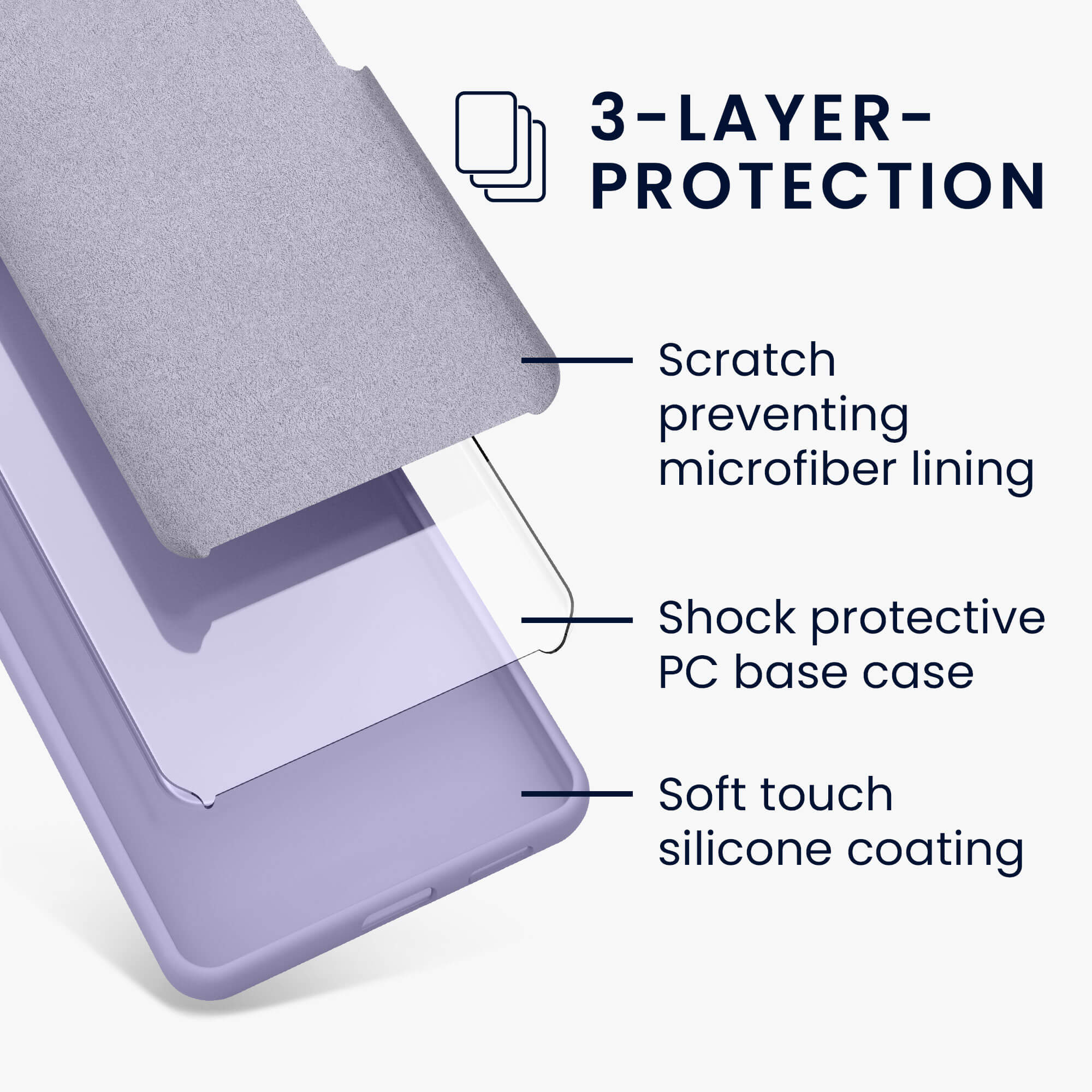 KW Samsung Galaxy A15 4G / A15 5G Θήκη Σιλικόνης Rubberized TPU - Lavender