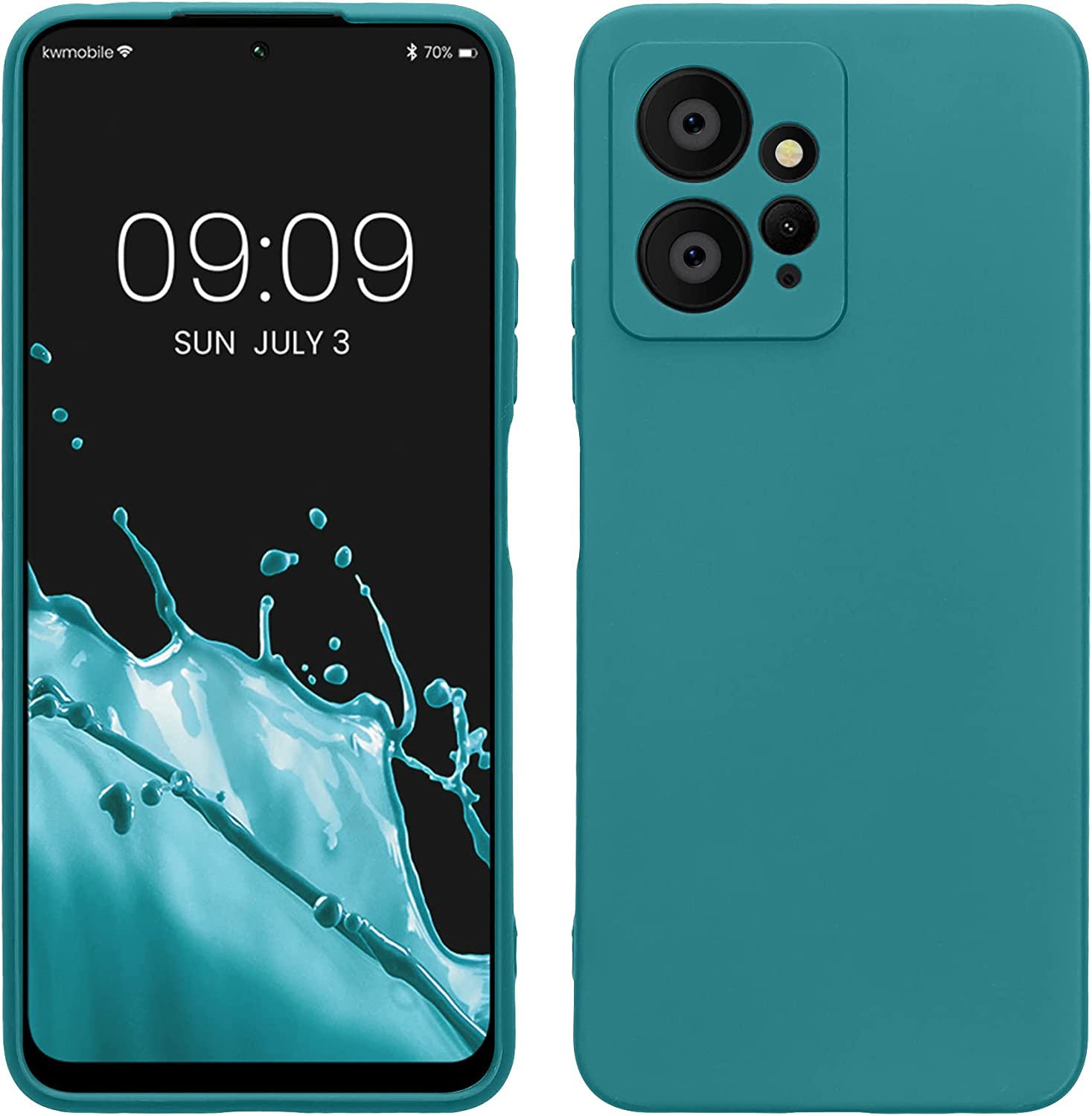 KW Xiaomi Redmi Note 12 4G Θήκη Σιλικόνης TPU - Matte Petrol Blue - 61181.57
