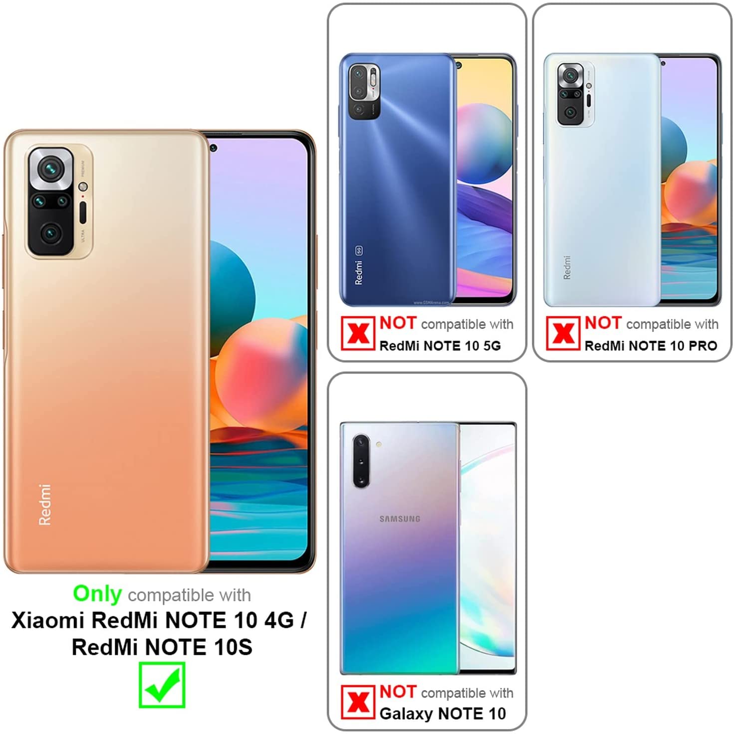 Cadorabo Xiaomi Redmi Note 10 / Note 10s / Poco M5s Λεπτή Θήκη Σιλικόνης - Black