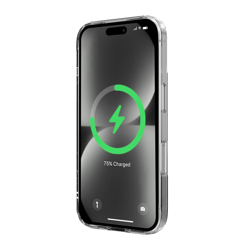 Crong iPhone 16 Clear Mag Cover - Σκληρή Θήκη με Πλαίσιο Σιλικόνης και MagSafe - Clear