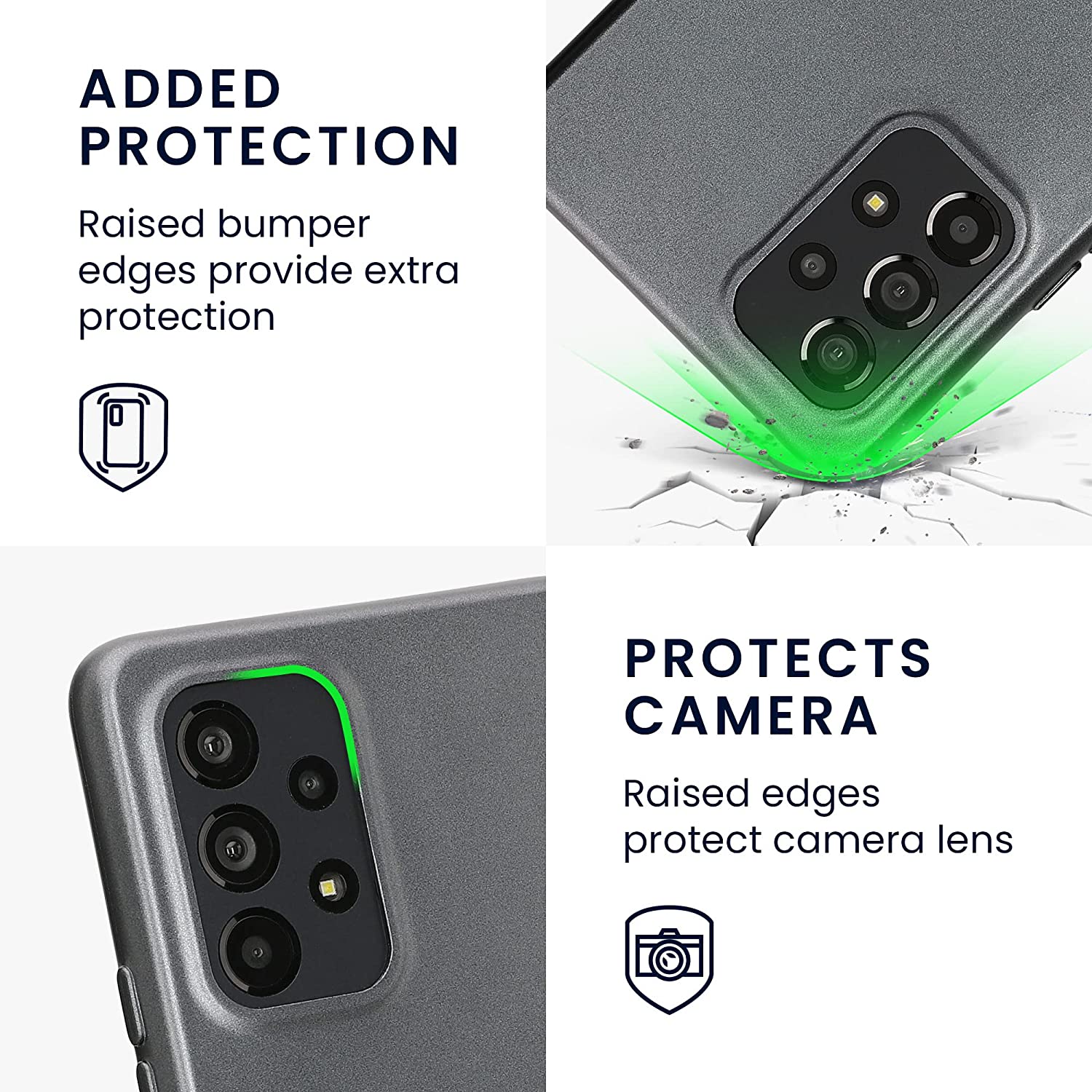 KW Samsung Galaxy A53 5G Θήκη Σιλικόνης TPU - Metallic Grey - 58019.232