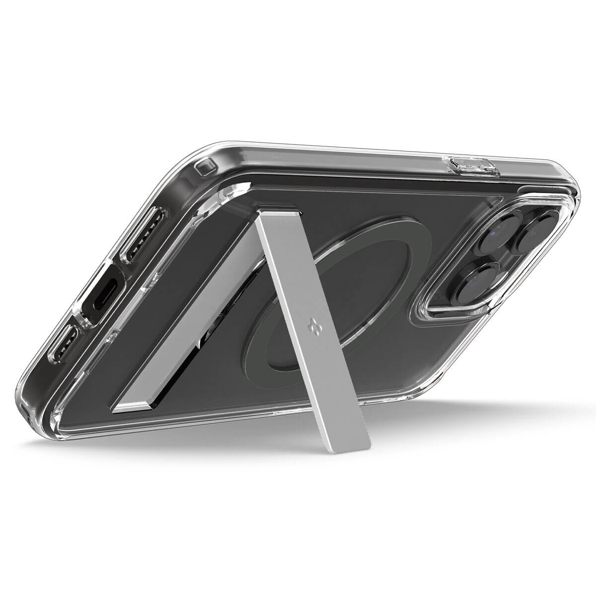 Spigen iPhone 15 Pro Max Ultra Hybrid S MagSafe Σκληρή Θήκη με Πλαίσιο Σιλικόνης και Stand - Graphite