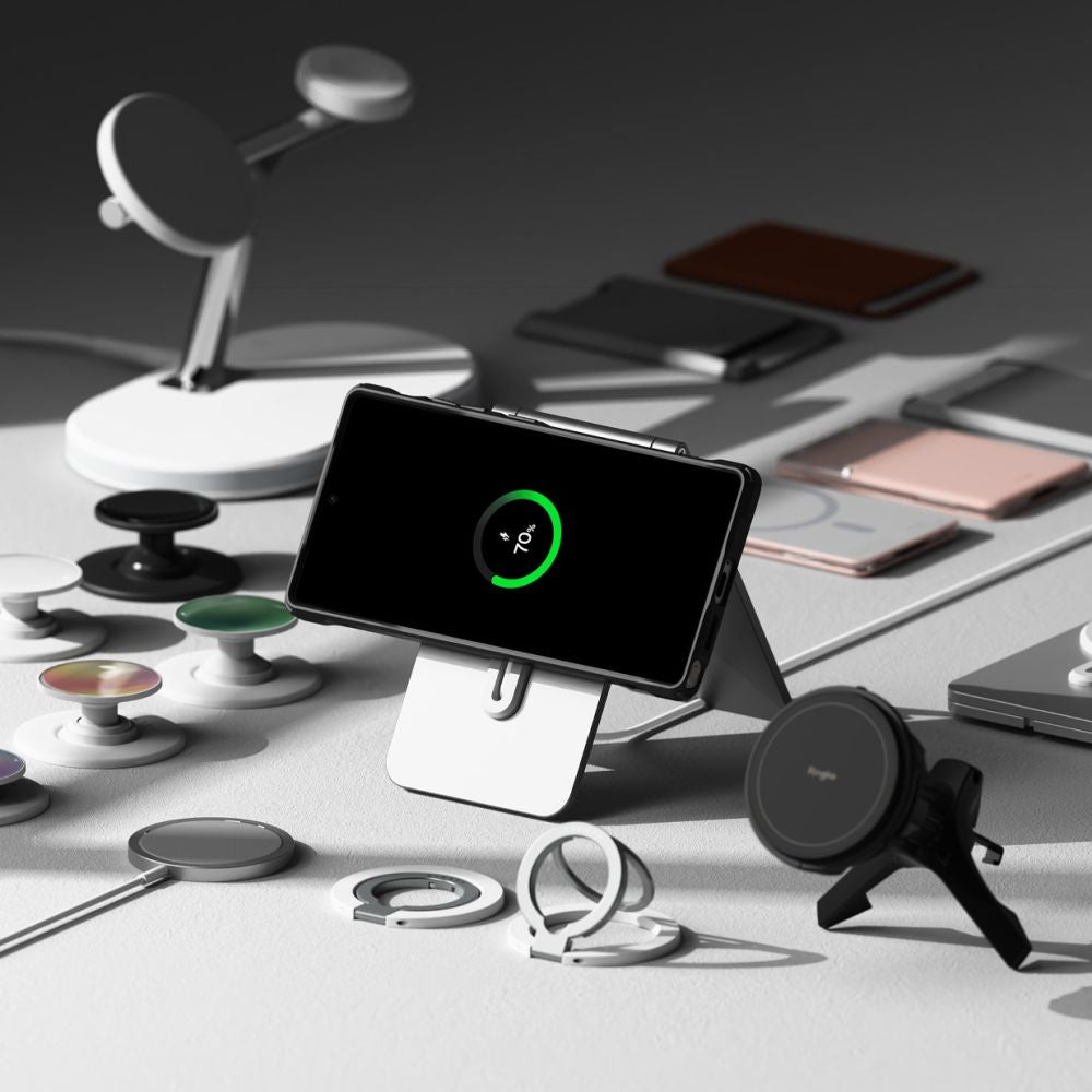 Ringke Samsung Galaxy S25 Ultra Fusion X MagSafe Σκληρή Θήκη με Πλαίσιο Σιλικόνης και MagSafe - Black / Διάφανη