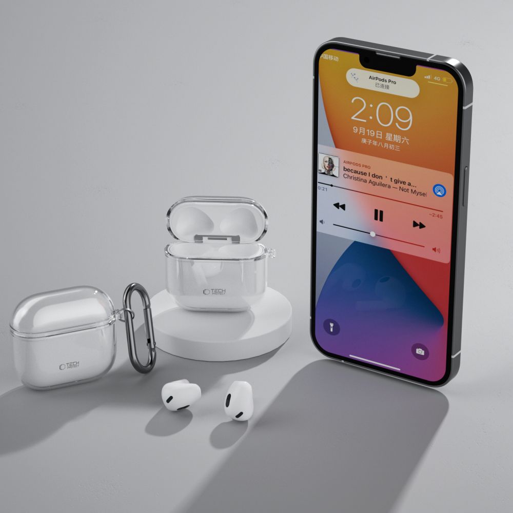 Tech-Protect AirPods 4 Θήκη Σιλικόνης - Flexair - Διάφανη