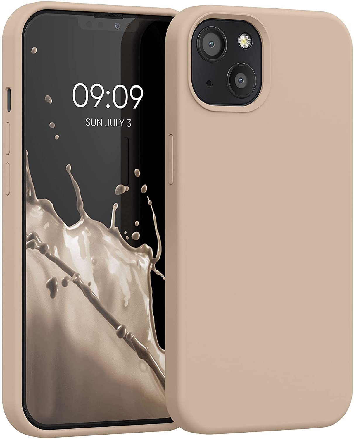 KW iPhone 13 Θήκη Σιλικόνης Rubberized TPU - Mother Of Pearl - 55878.154