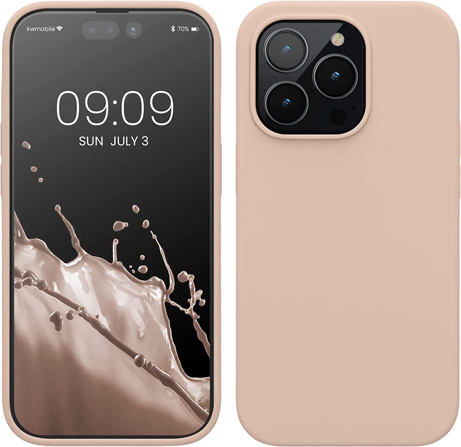KW iPhone 14 Pro Θήκη Σιλικόνης TPU - Coconut Swirl - 59073.225