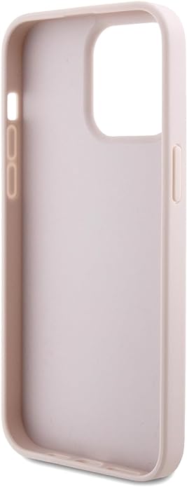 Guess iPhone 15 Pro Max - Crossbody 4G Metal Logo Θήκη με Επένδυση Συνθετικού Δέρματος και Λουράκι - Pink - GUHCP15XP4TDSCPP