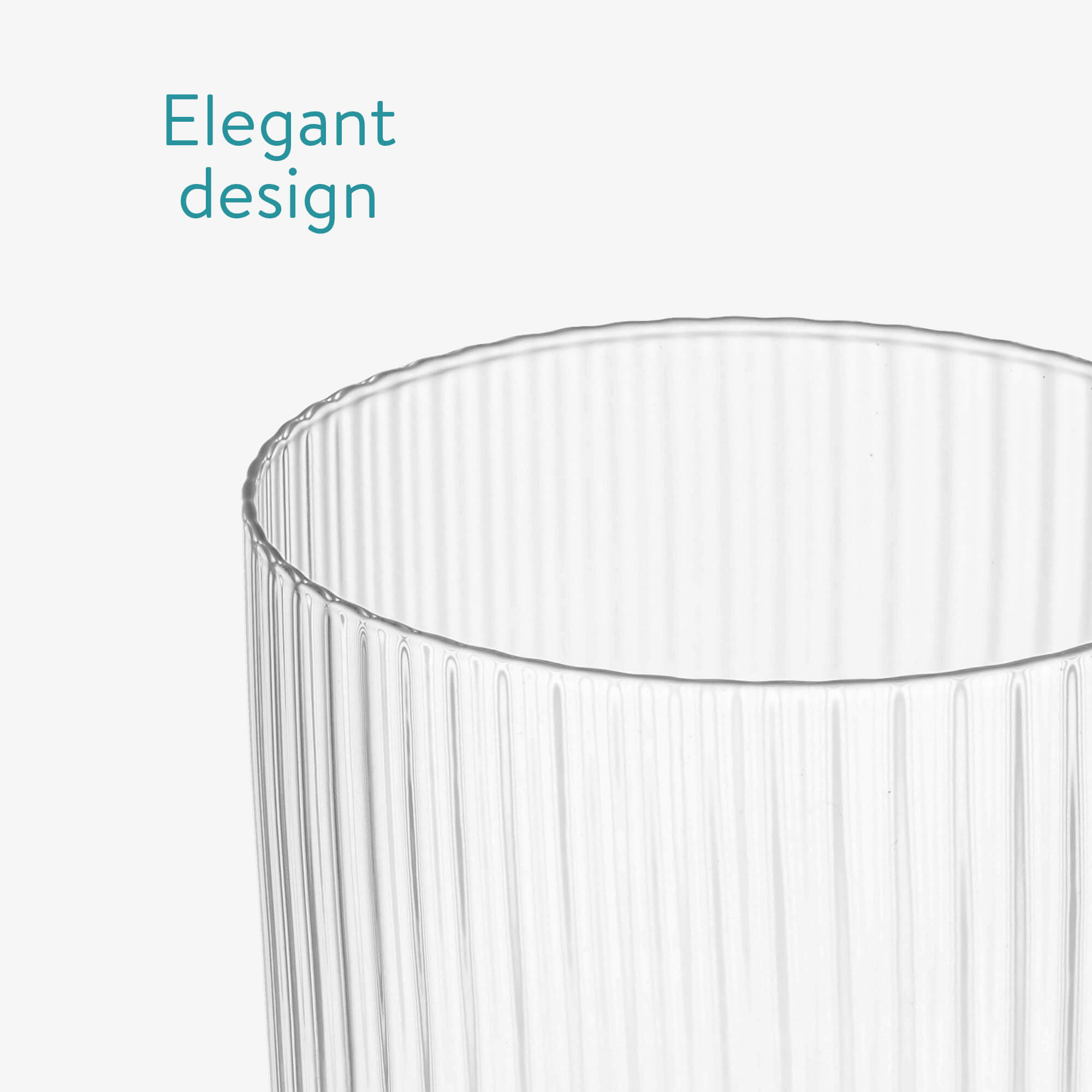 Navaris Σετ με 4 Γυάλινα Ποτήρια - 300 ml - Clear - 56886.01