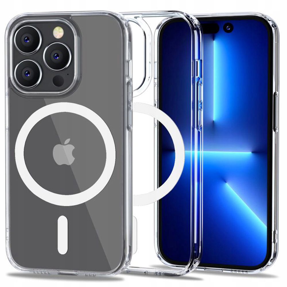 Tech-Protect iPhone 14 Pro Max Flexair Hybrid MagSafe Σκληρή Θήκη με Πλαίσιο Σιλικόνης και MagSafe - Διάφανη
