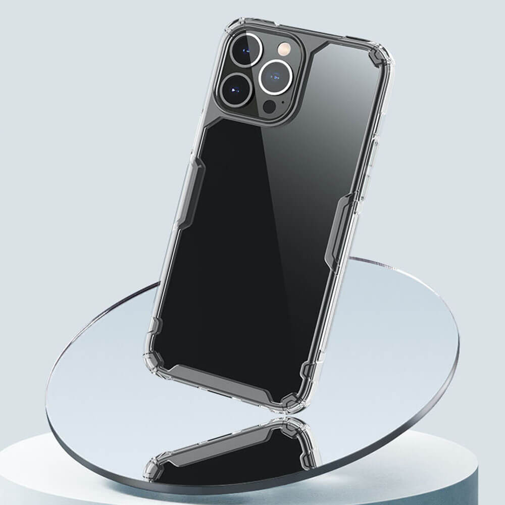 Nillkin iPhone 14 Pro Nature Pro - Σκληρή Θήκη με Πλαίσιο Σιλικόνης - Διάφανη