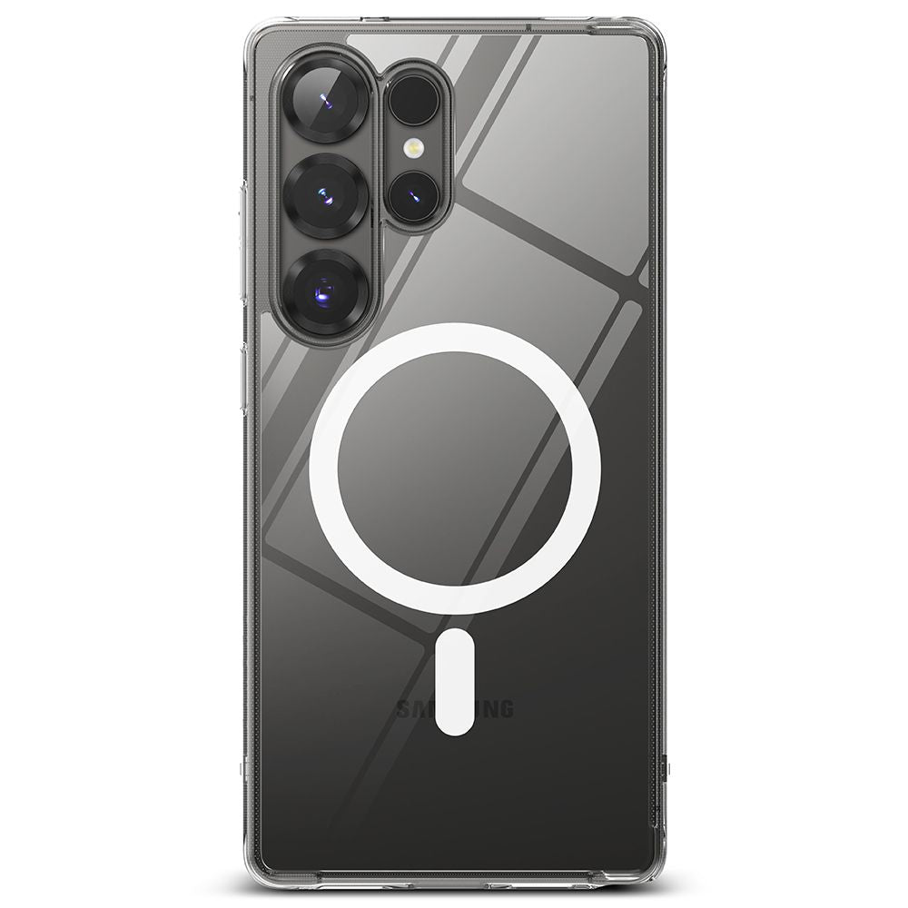 Ringke Samsung Galaxy S25 Ultra - Fusion Magnetic - Σκληρή Θήκη με Πλαίσιο Σιλικόνης και MagSafe - Διάφανη