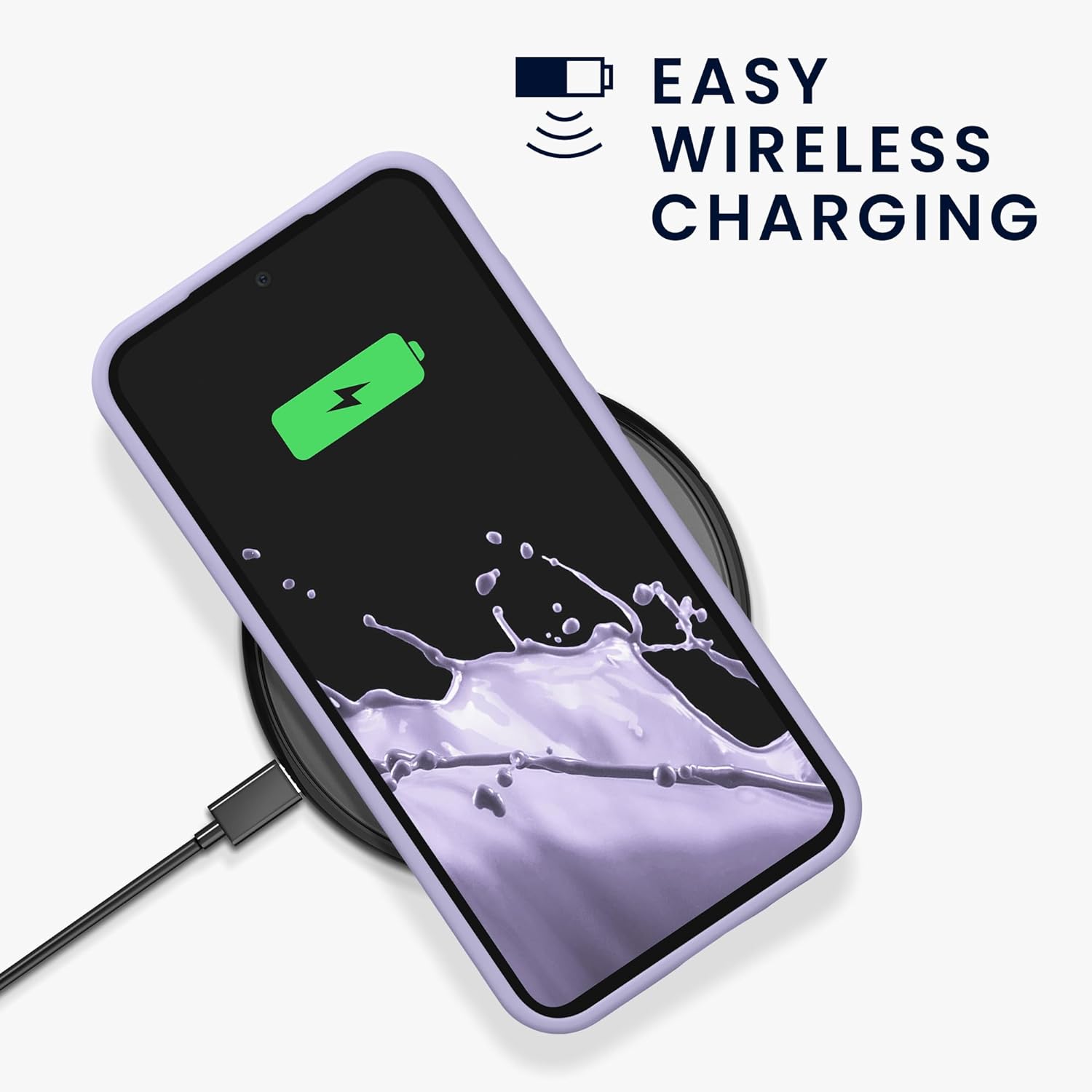 KW Samsung Galaxy S23 FE Θήκη Σιλικόνης Rubberized TPU - Lavender