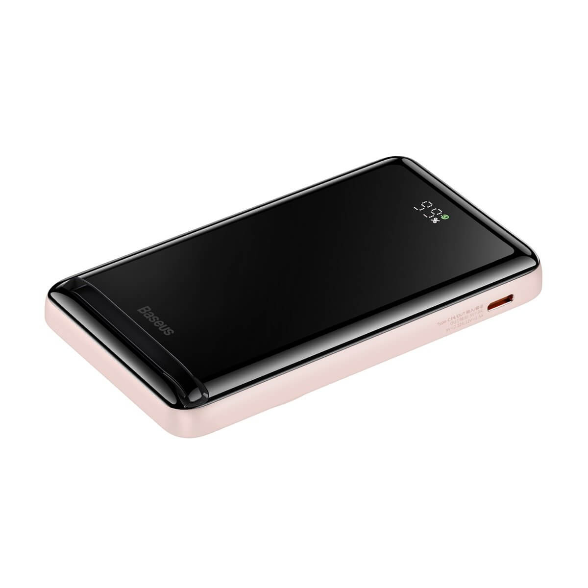 Baseus Magnetic Bracket Wireless PowerBank 10000mAh 20W Ασύρματο PowerBank με MagSafe και Καλώδιο Type C to Type C - Pink - PPCX000004