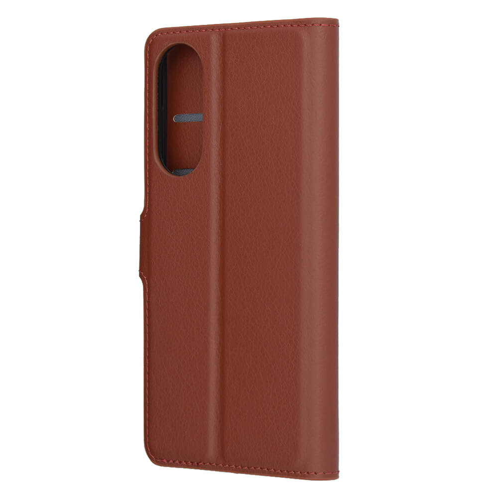 Techsuit Samsung Galaxy S25 Edge - Leather Folio - Θήκη Πορτοφόλι από Δερματίνη με Stand - Brown